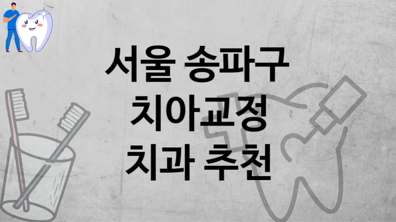 서울 송파구
치아교정
치과 추천